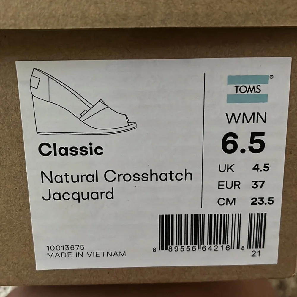 Toms Wedge Shoes 6.5 - Picture 7 of 7